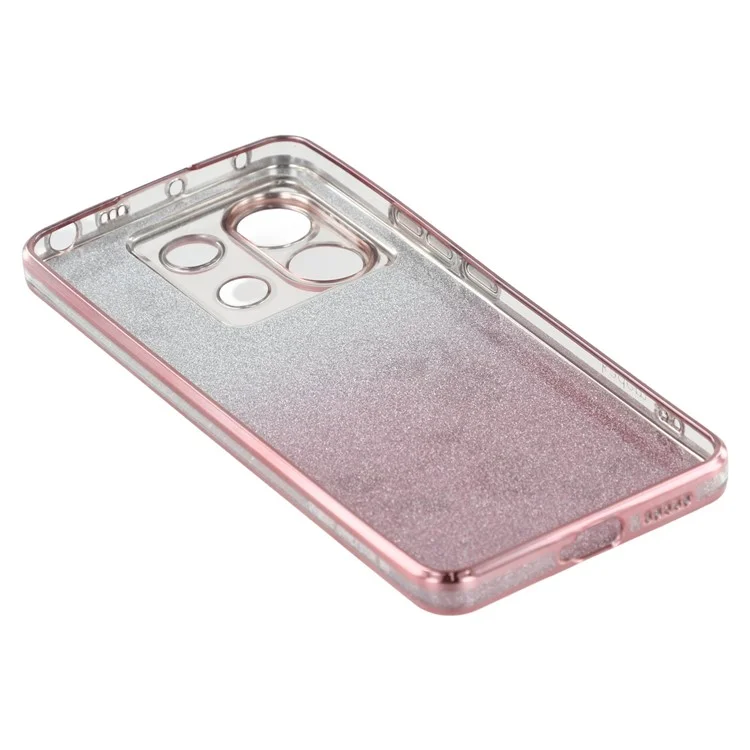 Kadem Pour Xiaomi Redmi Note 13 Pro 5G / Poco X6 5G Case de Ramine de Fleur de Fleur Kickstand TPU Téléphone - or Rose