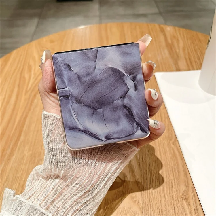 Rококо серия для Oppo Find N2 Flip 5G защитный чехол жесткий ПК складной чехол для телефона - Черный