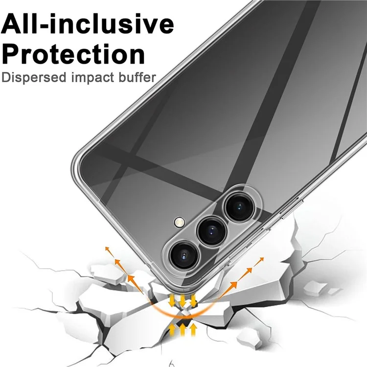 Per Samsung Galaxy A55 5G Clear Case Antigraffio Morbido Copertura Telefonica TPU