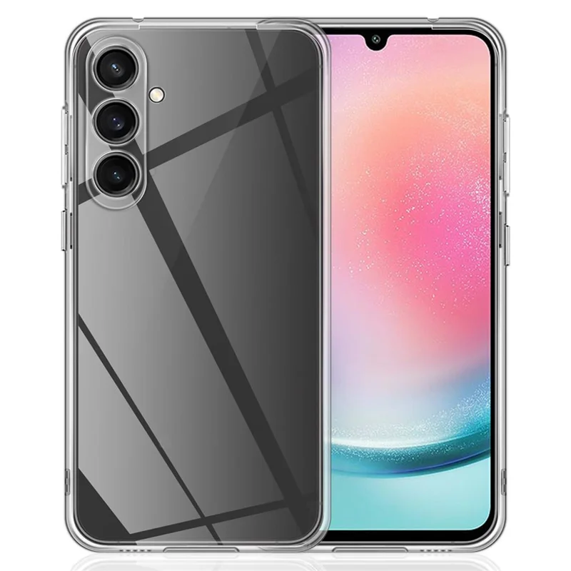 Per Samsung Galaxy A24 4G (162,1 x 77,6 x 8,3 mm) Custodia TPU Anti-impronta Dita Chiara Cover Telefono