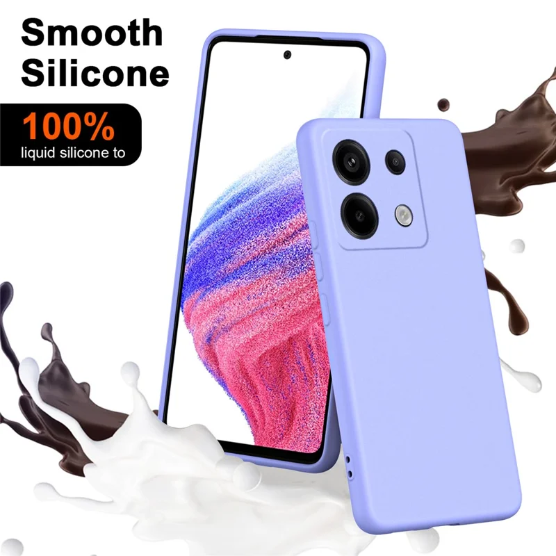 Para Xiaomi Redmi Note 13 Pro 5G / Poco X6 5G Funda Tacto Sedoso 2.2mm Carcasa Trasera de TPU para Teléfono - Morado