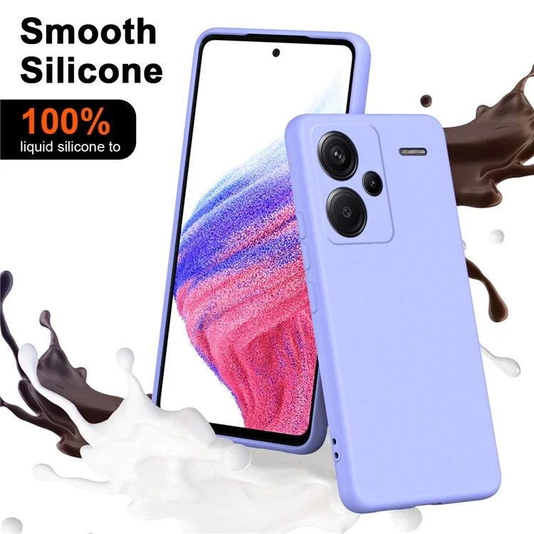 For Xiaomi Redmi Note 13 Pro+ 5G Case Soft Lining TPU Phone Cover 2.2mm Thick - Purple