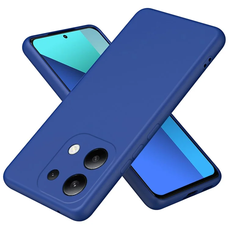 Para Xiaomi Redmi Note 13 4G Funda de TPU 2,2 mm Tacto Sedoso Funda de Teléfono Suave Forro - Azul