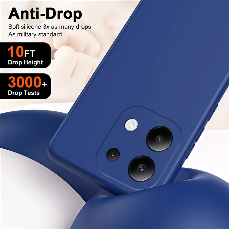 Para Xiaomi Redmi Note 13 4G Funda de TPU 2,2 mm Tacto Sedoso Funda de Teléfono Suave Forro - Azul