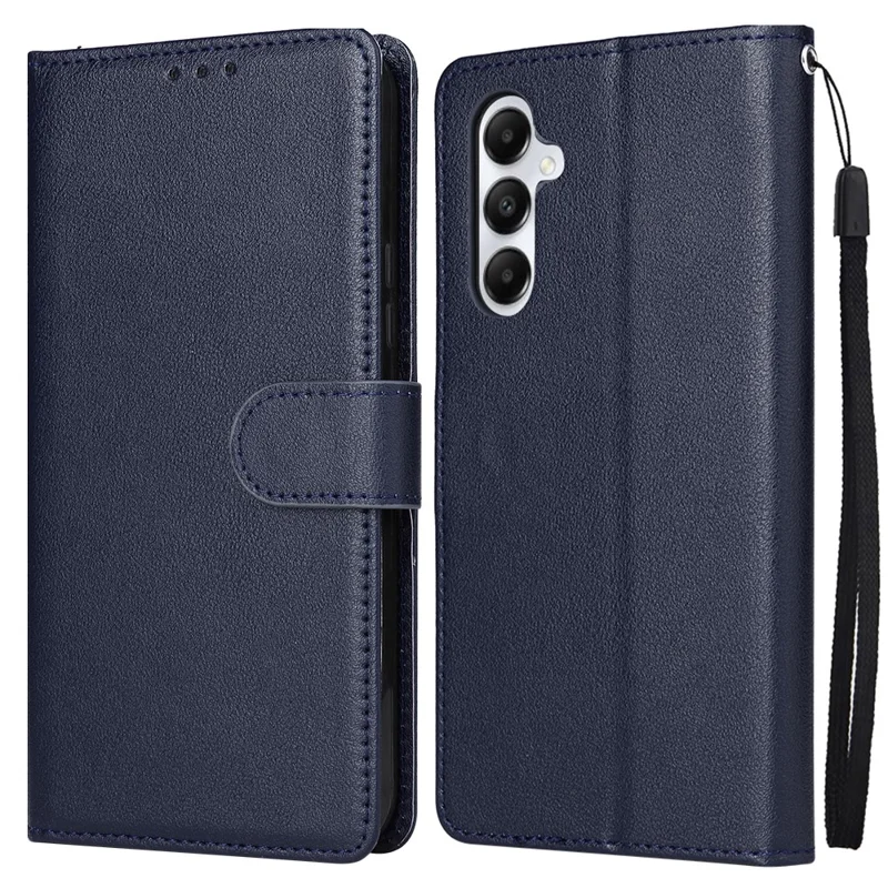 For Samsung Galaxy A25 5G (Global) (161.0 x 76.5 x 8.3mm) Case PU Leather Wallet Cell Phone Stand Cover - Blue