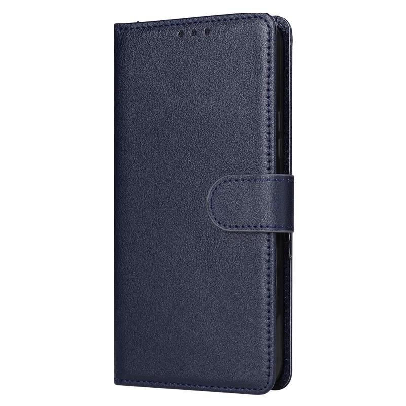 For Samsung Galaxy A25 5G (Global) (161.0 x 76.5 x 8.3mm) Case PU Leather Wallet Cell Phone Stand Cover - Blue