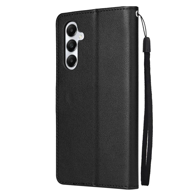 Para Samsung Galaxy S23 FE Carteira TPU + Capa de Couro PU com Suporte Magnético - Preto