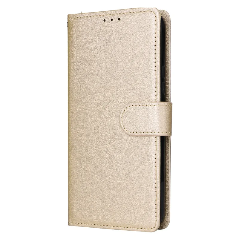 For Samsung Galaxy A54 5G Shockproof PU Leather Case Wallet Magnetic Phone Stand Cover - Gold