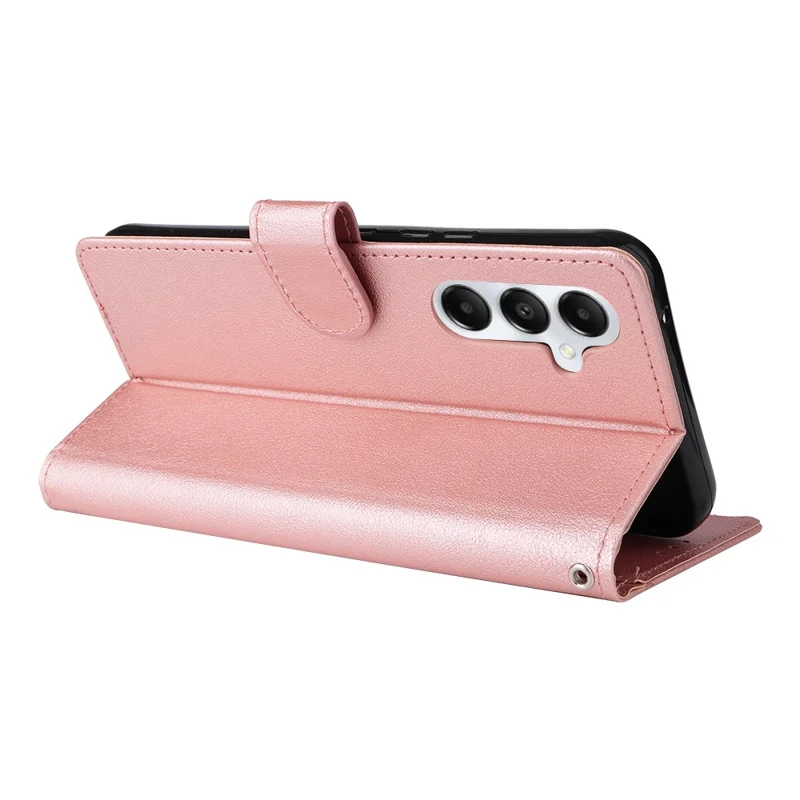 For Samsung Galaxy A54 5G Shockproof PU Leather Case Wallet Magnetic Phone Stand Cover - Rose Gold
