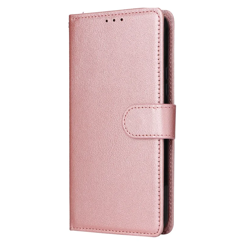 For Samsung Galaxy A54 5G Shockproof PU Leather Case Wallet Magnetic Phone Stand Cover - Rose Gold
