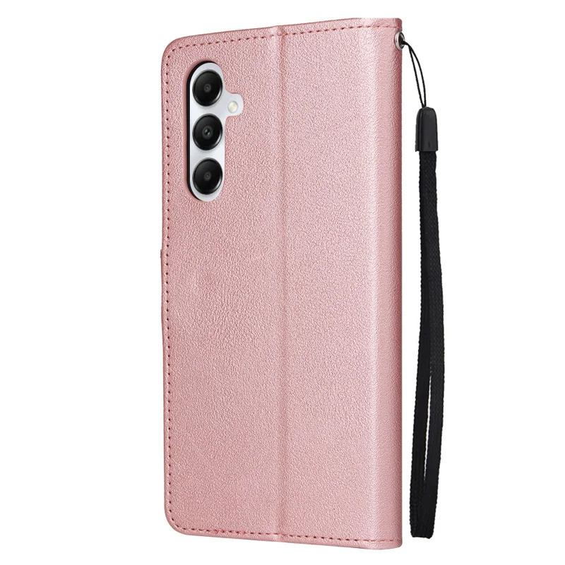For Samsung Galaxy A54 5G Shockproof PU Leather Case Wallet Magnetic Phone Stand Cover - Rose Gold