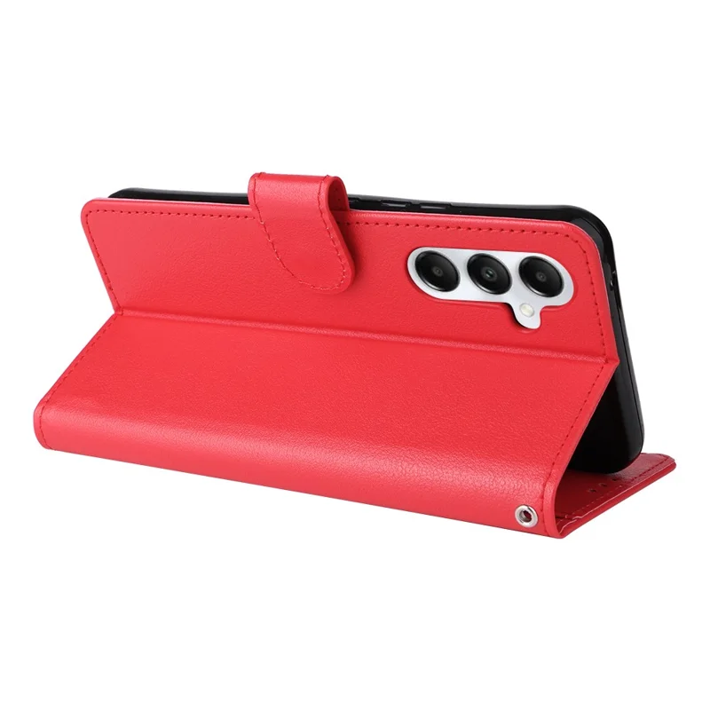 Für Samsung Galaxy A54 5G Stoßfestes PU-Leder-Etui Wallet Magnetisches Telefonständer-Cover - Rot