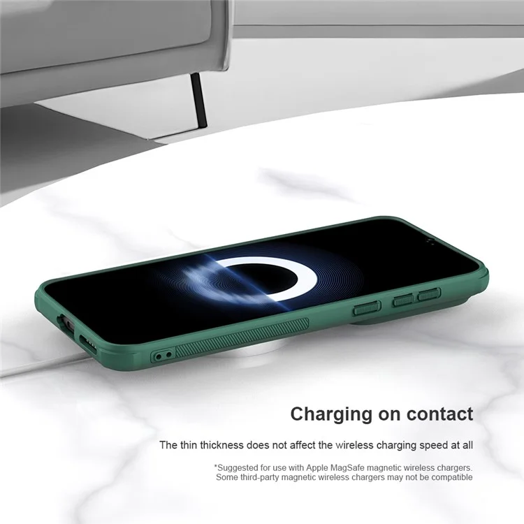 NILLKIN Frosted Shield Pro for Huawei Pura 70 Case PC+TPU Magnetic Phone Cover - Green