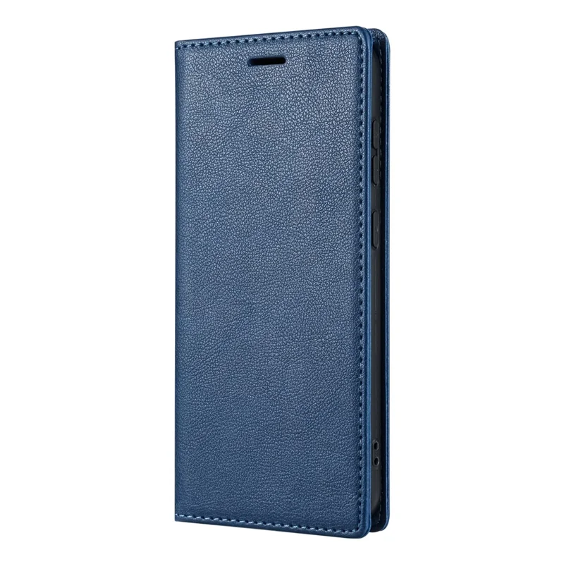 BKS-001 For Xiaomi Redmi 13C 4G / 13C 5G / Poco C65 4G / Poco M6 5G / 13R 5G Case PU Leather Cover Magnetic Drop-Resistant Shell - Blue