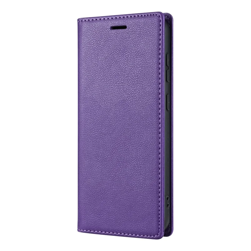 BKS-001 For Xiaomi Redmi 13C 4G / 13C 5G / Poco C65 4G / Poco M6 5G / 13R 5G Case PU Leather Cover Magnetic Drop-Resistant Shell - Purple