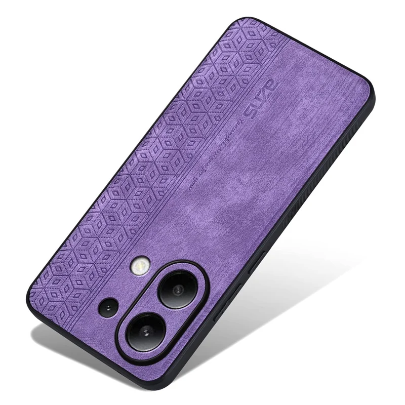 AZNS For Xiaomi Redmi Note 13 4G Case Anti-Scratch PU Leather Coated TPU Phone Cover - Purple