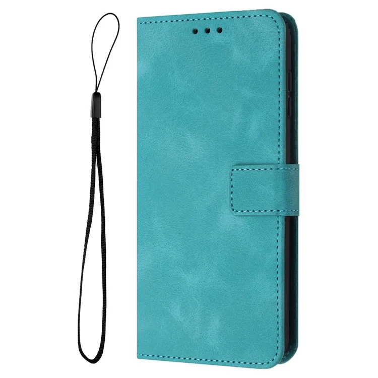 Per Samsung Galaxy A35 5G Custodia Skin-touch Pelle PU Colore Solido Supporto per Telefono - Verde