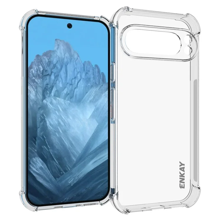 ENKAY HAT PRINCE Für Google Pixel 9 Pro XL Hülle Stoßfest Dickere Ecken HD Klarer Telefonrücken