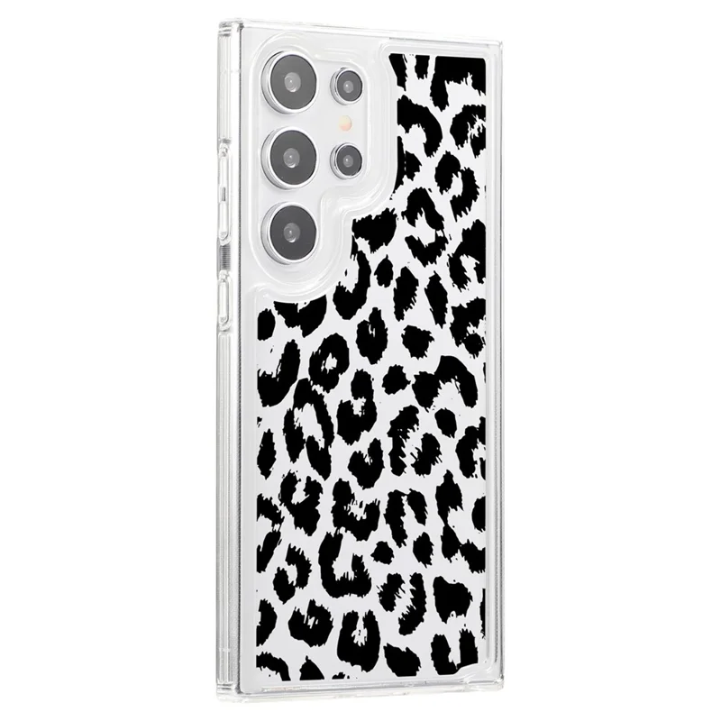 For Samsung Galaxy S24 Ultra Case Pattern Print Design TPU Shockproof Phone Cover - Small Leopard