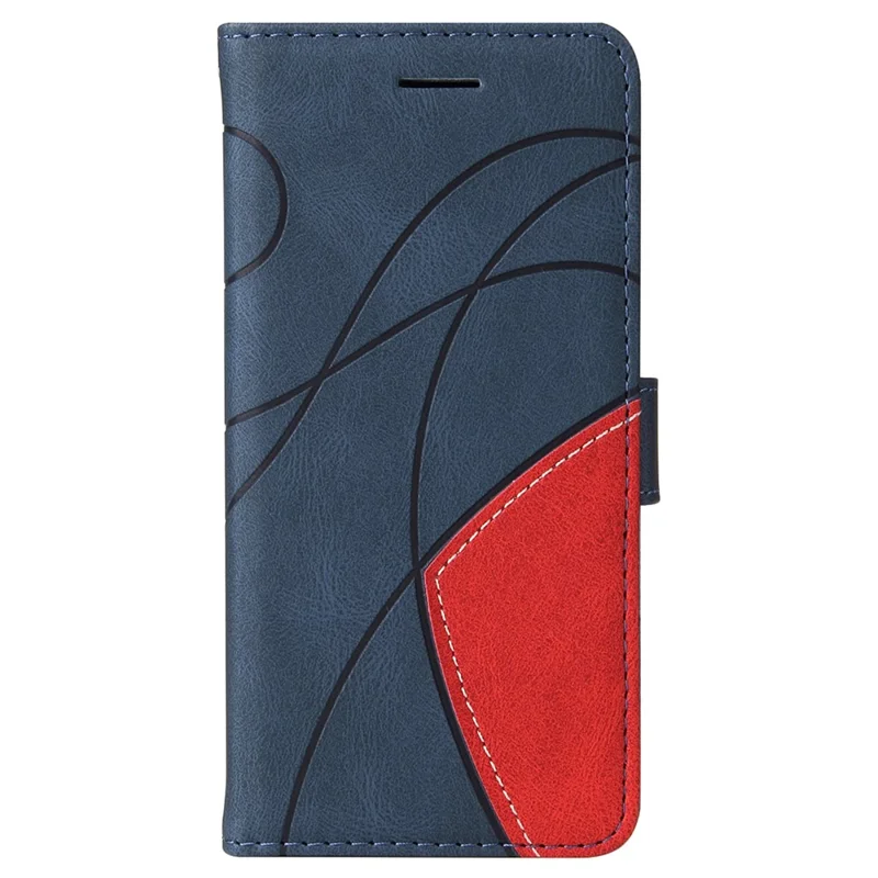 For Google Pixel 10 Pro / 10 / 9 Pro / 9 Leather Case Wallet Stand Color Splicing Phone Cover - Blue