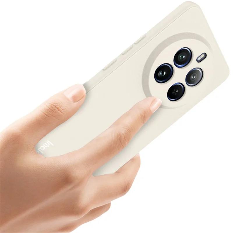 IMAK UC-4 Series for Realme 12 Pro 5G / 12 Pro+ 5G Soft TPU Case Straight Edge Phone Cover - White