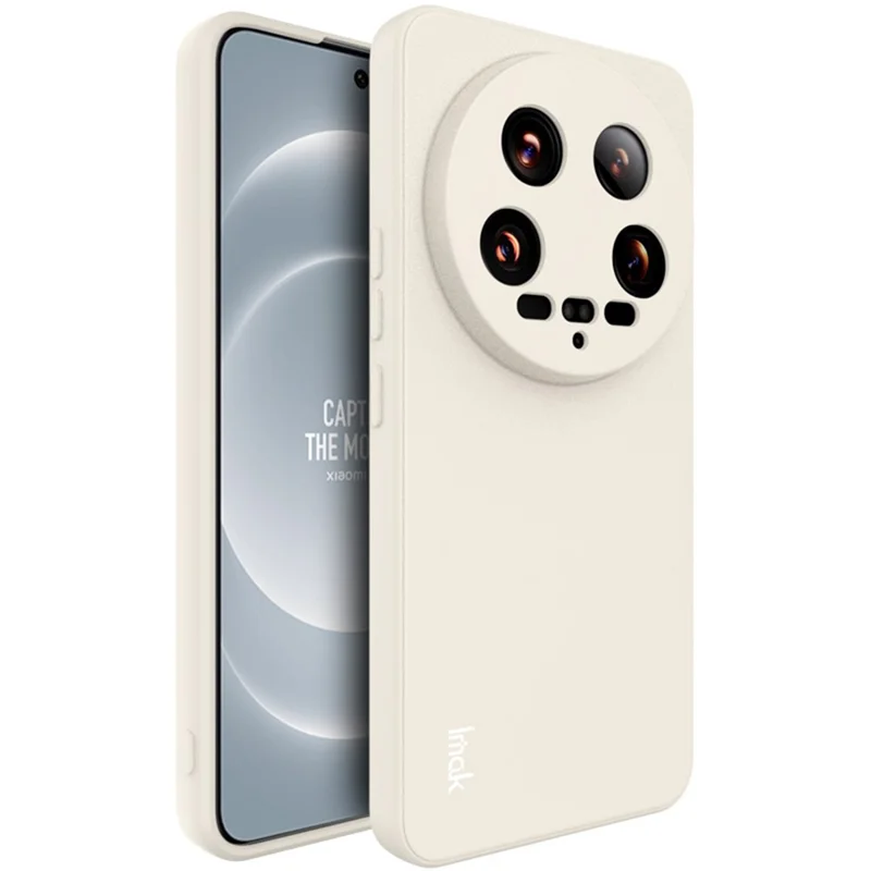 IMAK UC-4 Series for Xiaomi 14 Ultra Slim Case Straight Edge Soft TPU Phone Cover - White