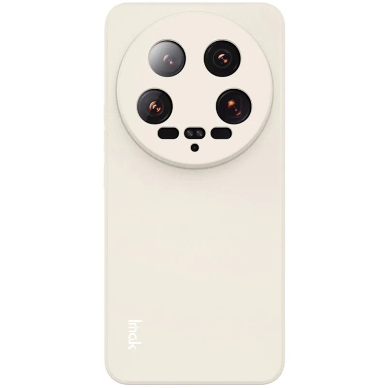 IMAK UC-4 Series for Xiaomi 14 Ultra Slim Case Straight Edge Soft TPU Phone Cover - White