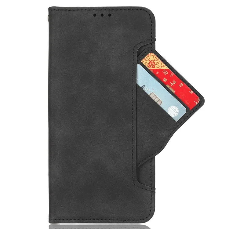 Para Xiaomi 14 Ultra Case com Múltiplos Porta-cartões Capa Protetora Interna de TPU Couro PU - Preto