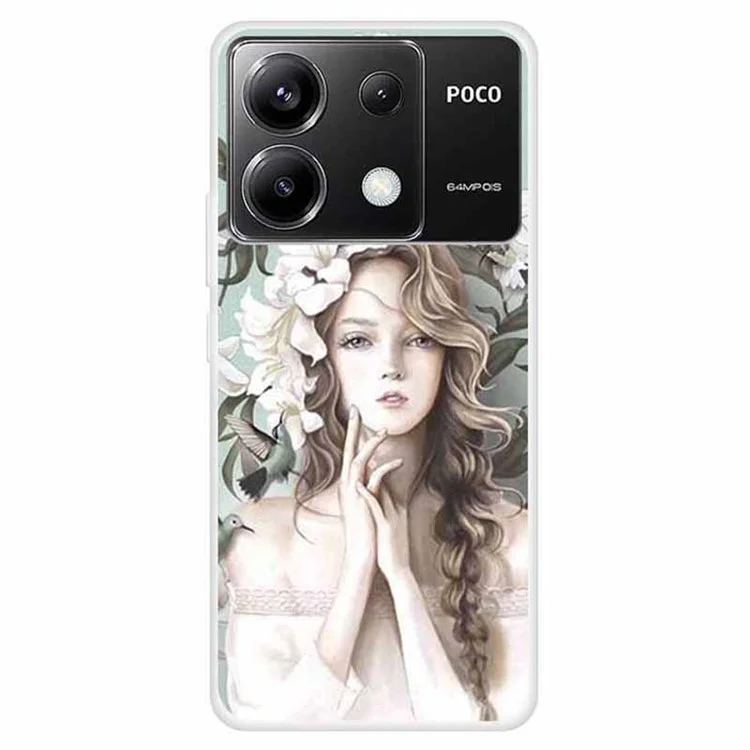 For Xiaomi Redmi Note 13 Pro 5G / Poco X6 5G TPU Phone Case Pattern Printing Back Cover - Girl