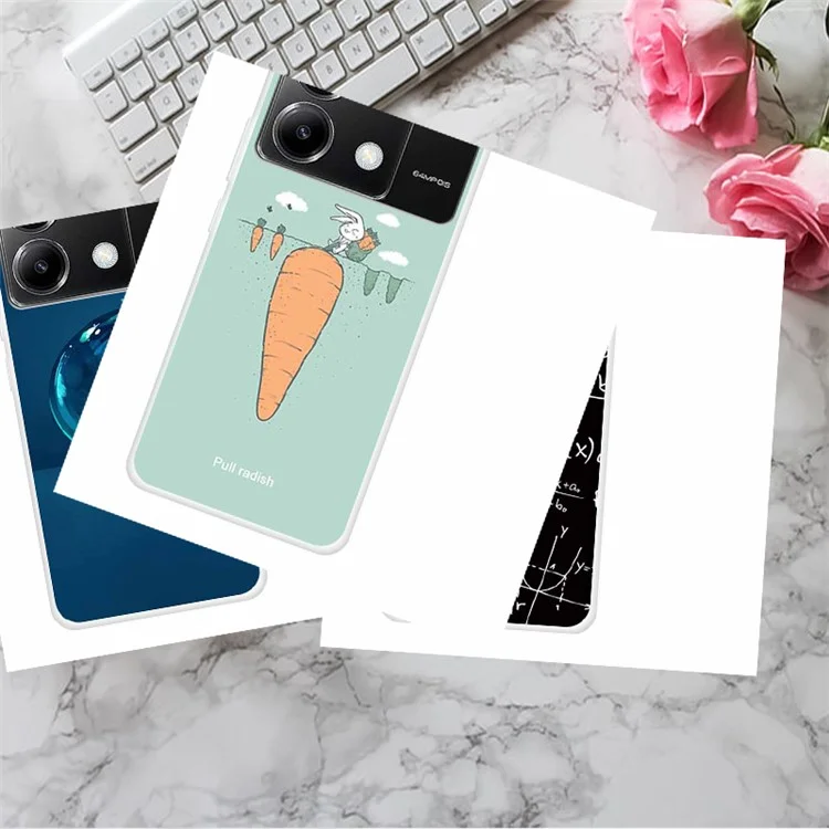 For Xiaomi Redmi Note 13 Pro 5G / Poco X6 5G TPU Phone Case Pattern Printing Back Cover - Girl