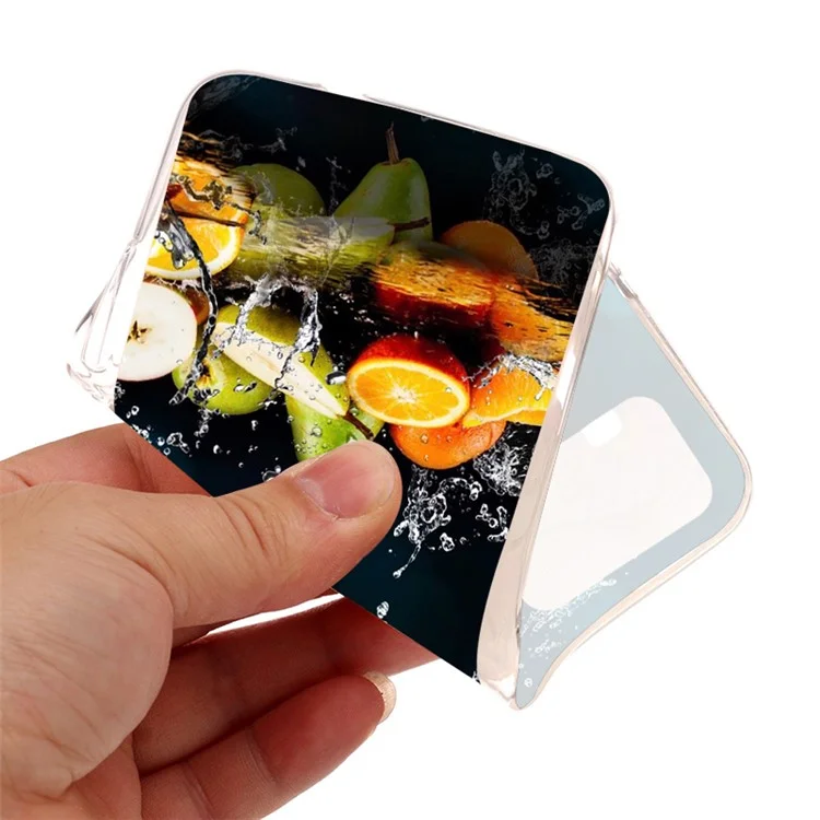 Para Xiaomi Redmi Note 13 Pro 5G / Poco X6 5G Funda Delgada Resistente a Golpes Funda de TPU con Diseño - Mariposa Flor