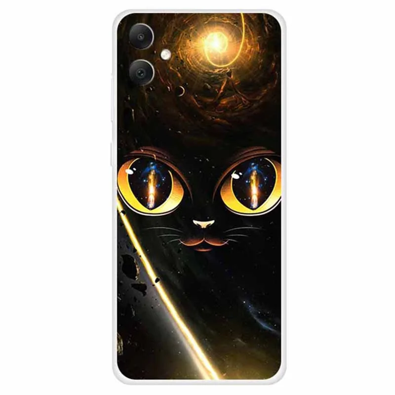 For Samsung Galaxy A05 4G Case Slim Shockproof TPU Phone Cover Cute Pattern - Cat Eyes