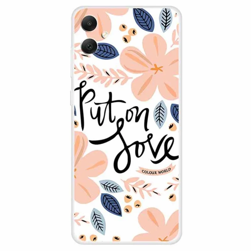 For Samsung Galaxy A05 4G Case Slim Shockproof TPU Phone Cover Cute Pattern - Put on Love