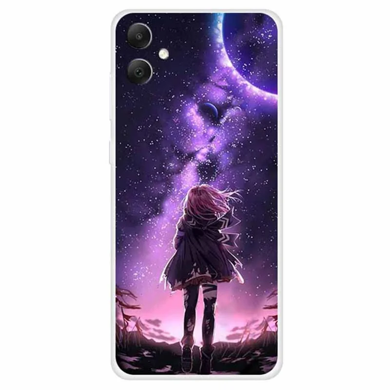 For Samsung Galaxy A05 4G Case Slim Shockproof TPU Phone Cover Cute Pattern - Stars and Girl