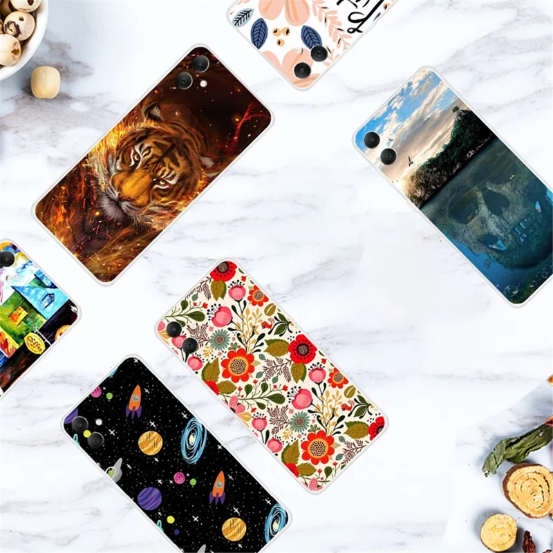 For Samsung Galaxy A05 4G Case Slim Shockproof TPU Phone Cover Cute Pattern - Stars and Girl