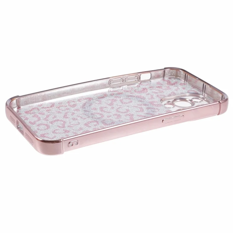 HRF Series for iPhone 15 Pro Max TPU Case Compatible with MagSafe Electroplating Phone Cover - Pink
