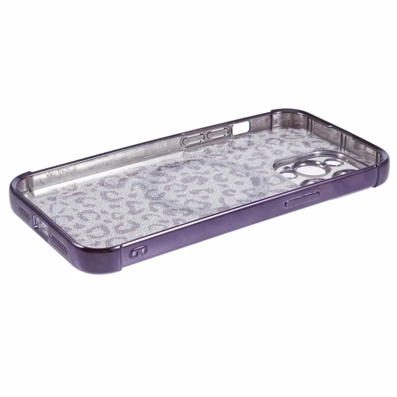 HRF Series for iPhone 14 Pro Max Magnetic Phone Case Soft TPU Electroplating Phone Cover - Purple