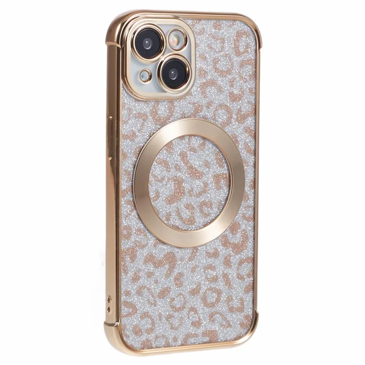 Série HRF pour étui magnétique iPhone 15 compatible avec MagSafe Electroplating TPU Cover - Or