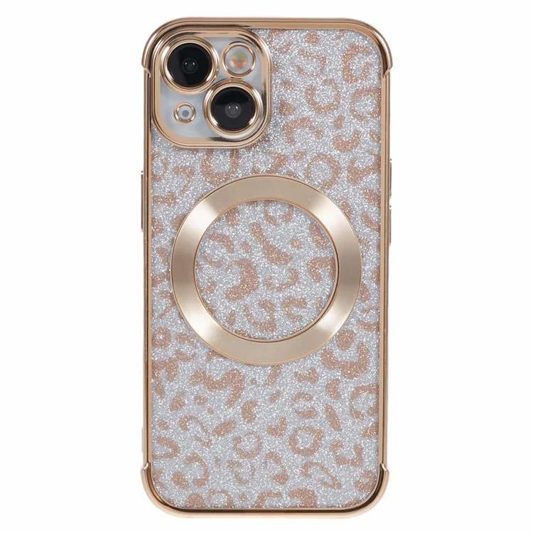 Série HRF pour étui magnétique iPhone 15 compatible avec MagSafe Electroplating TPU Cover - Or