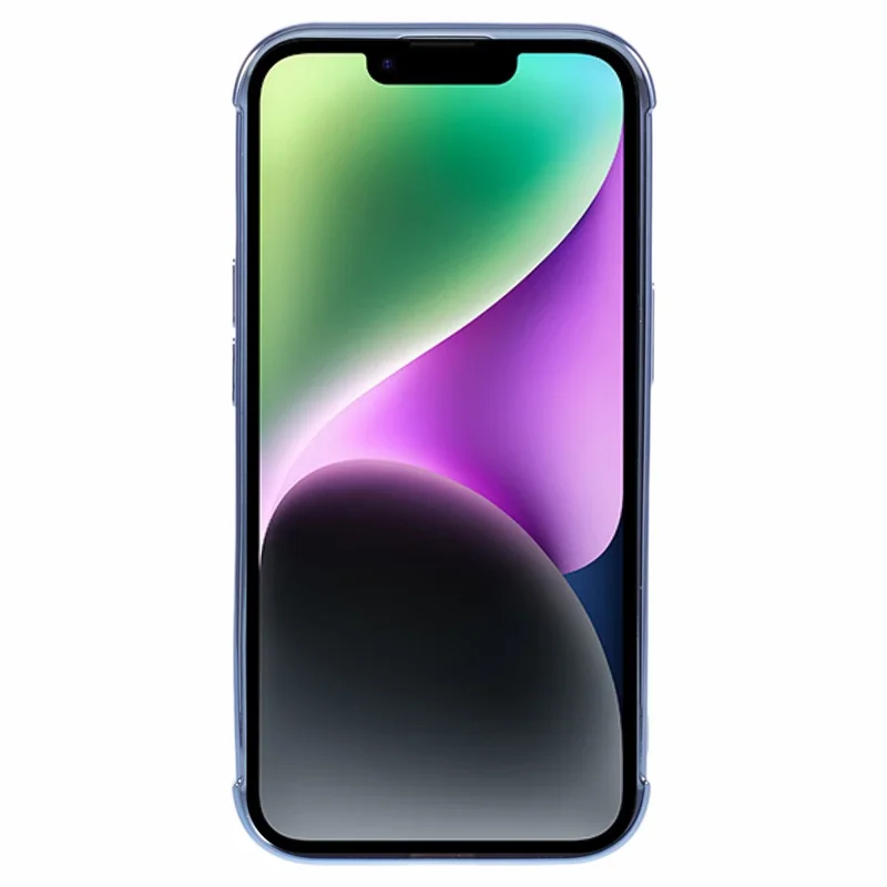 HRF Series for iPhone 14 TPU Case Leopard Electroplating Cover Compatible with MagSafe - Blue