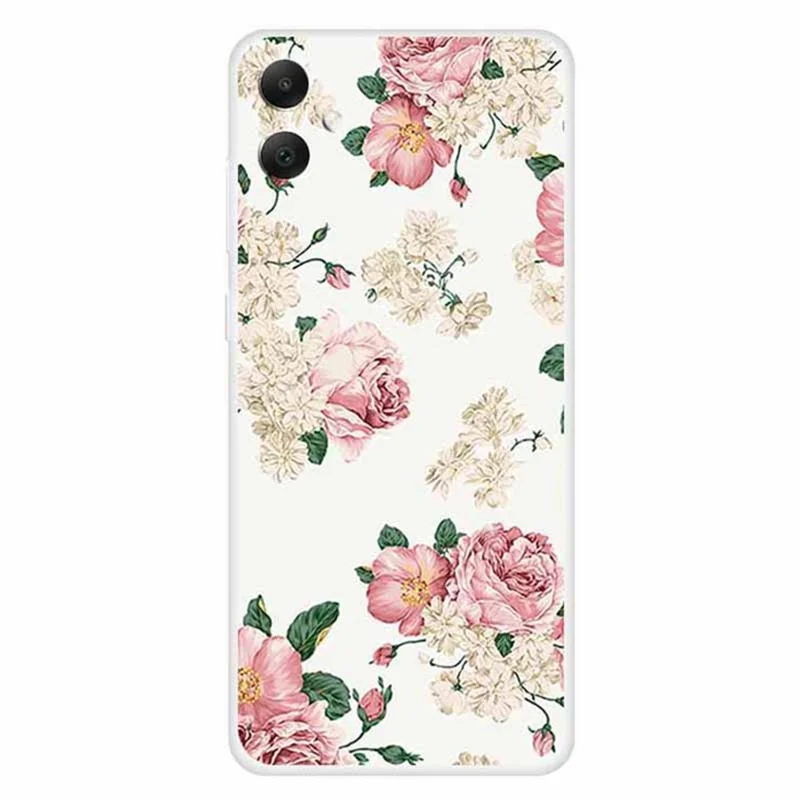For Samsung Galaxy A05 4G TPU Case Pattern Printing Mobile Phone Back Cover - Flowers