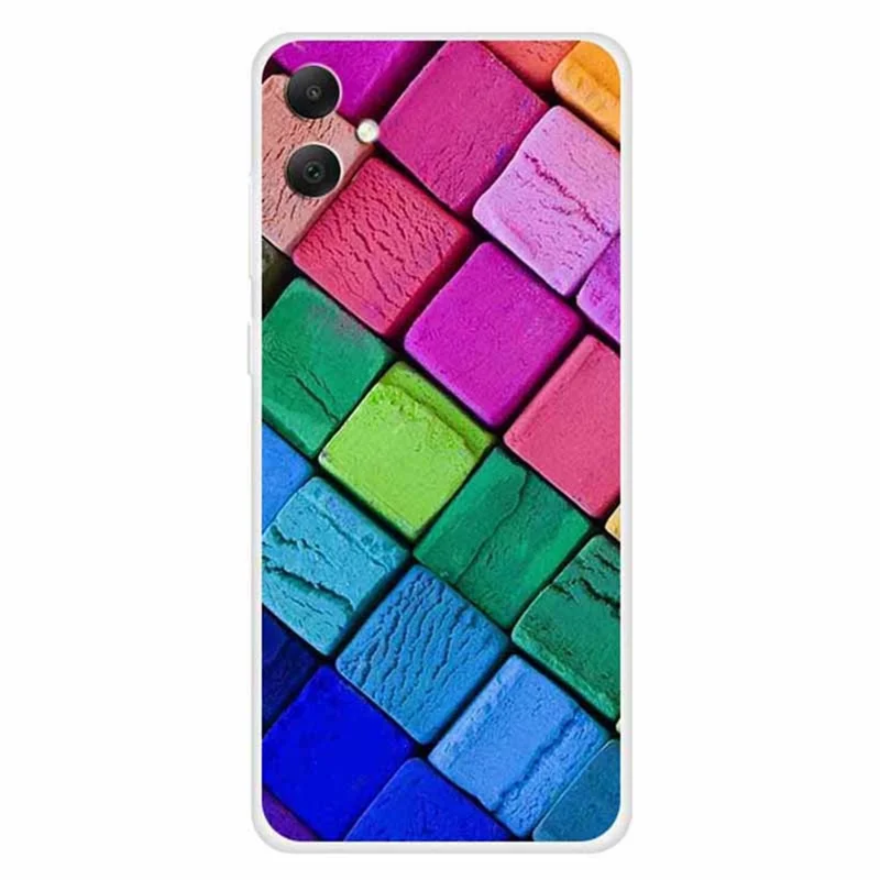 Чехол для Samsung Galaxy A05 4G с принтом, защитная задняя крышка для мобильного телефона - Цветные блоки