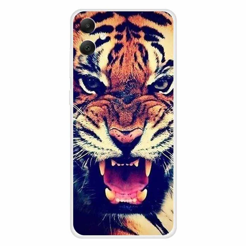 For Samsung Galaxy A05 4G TPU Case Pattern Printing Mobile Phone Back Cover - Tiger