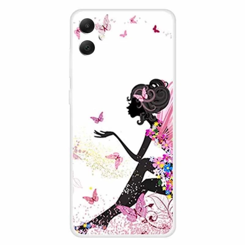 For Samsung Galaxy A05 4G TPU Case Pattern Printing Mobile Phone Back Cover - Girl