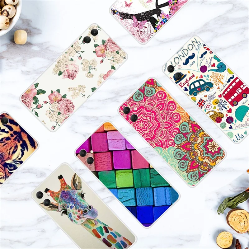 For Samsung Galaxy A05 4G TPU Case Pattern Printing Mobile Phone Back Cover - Golden Flower