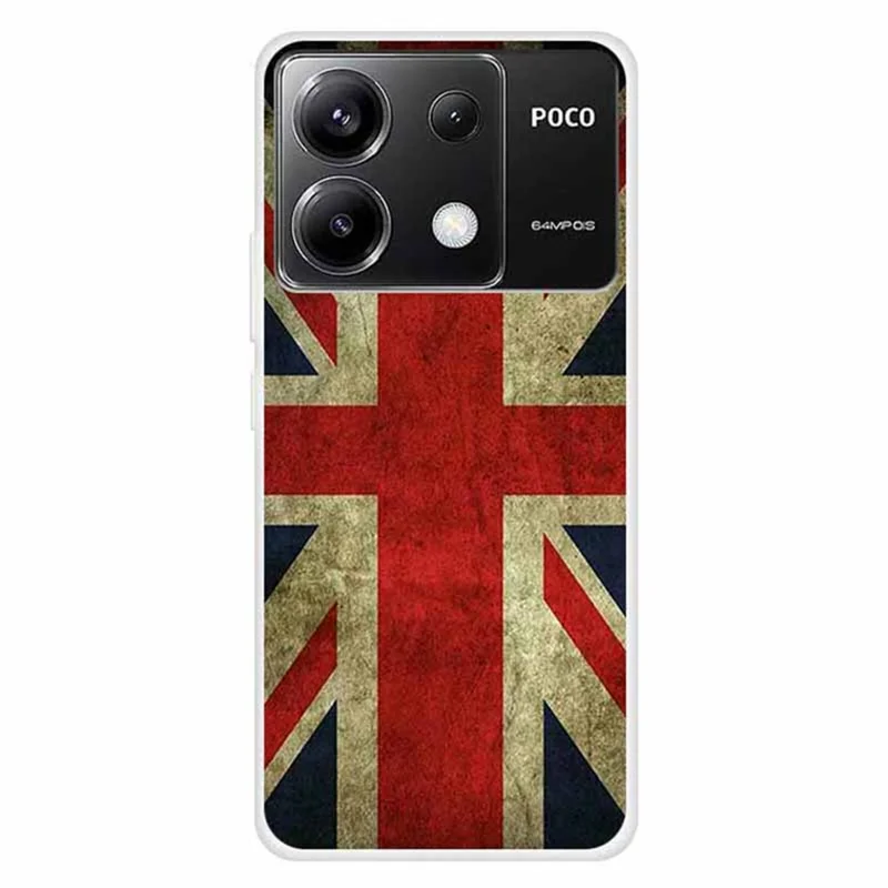 For Xiaomi Redmi Note 13 Pro 5G / Poco X6 5G Case Pattern Printing TPU Slim Phone Cover - UK Flag