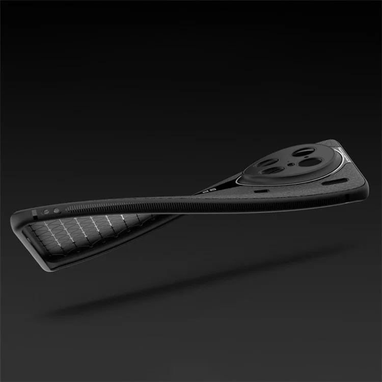 Q.COO Per vivo X90 5G Custodia per telefono cellulare a prova di caduta in pelle PU+TPU+guscio in acrilico - Nero