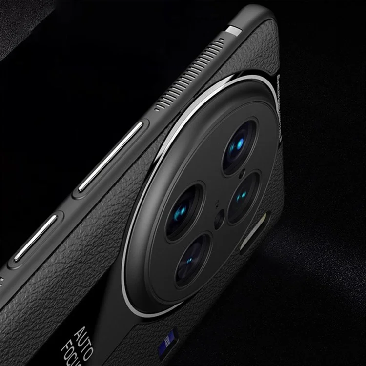 Q.COO Чехлы для vivo X90 Pro 5G Кожаные с покрытием TPU+акриловая оболочка с противоскользящими полосками - Красный