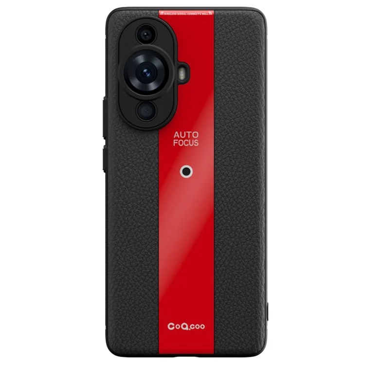 Q.COO Für Huawei nova 11 Pro / nova 11 Ultra Hülle rutschfestes TPU+Acryl+Leder Handyschutzhülle - Rot
