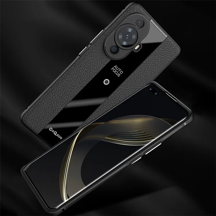 Q.COO Für Huawei nova 11 Pro / nova 11 Ultra Hülle rutschfestes TPU+Acryl+Leder Handyschutzhülle - Rot